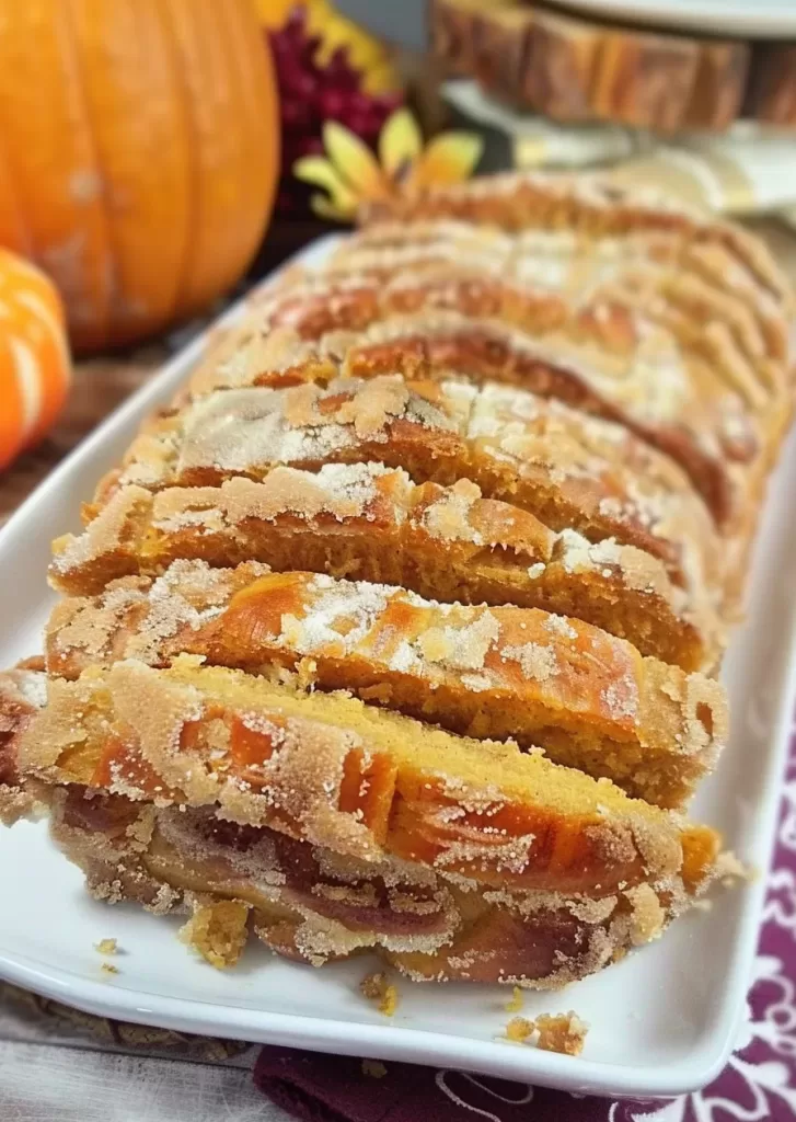 Flaky Pumpkin Spice Pull Apart Bread