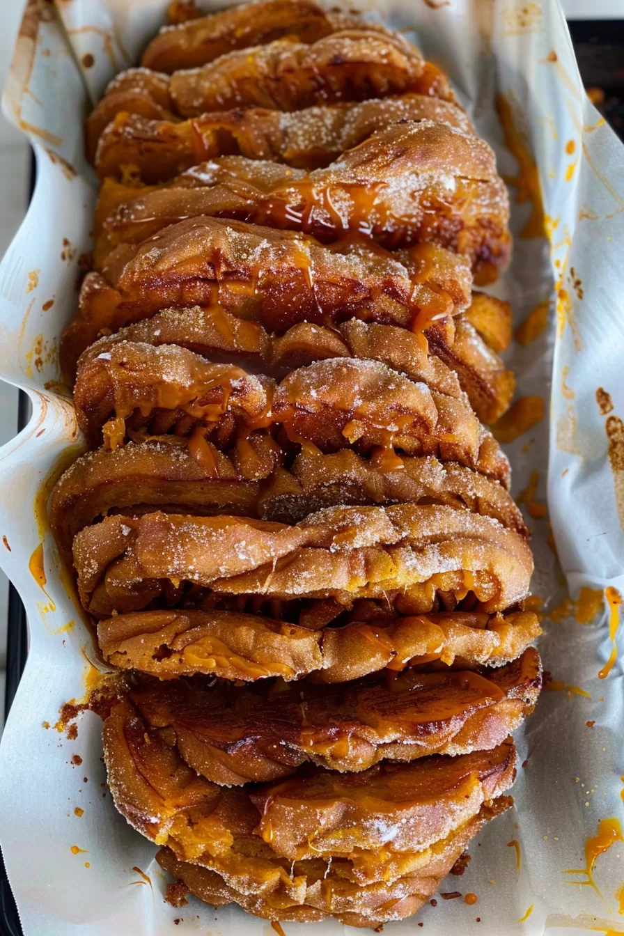 Flaky Pumpkin Spice Pull Apart Bread