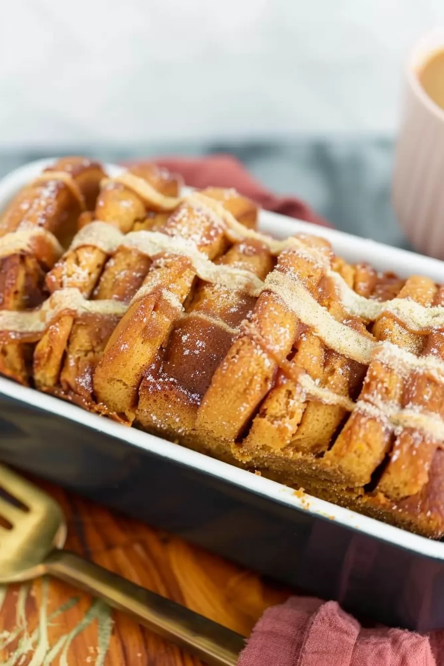 Flaky Pumpkin Spice Pull Apart Bread