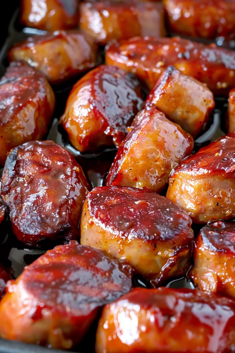 Flavorful Baked BBQ Sausages