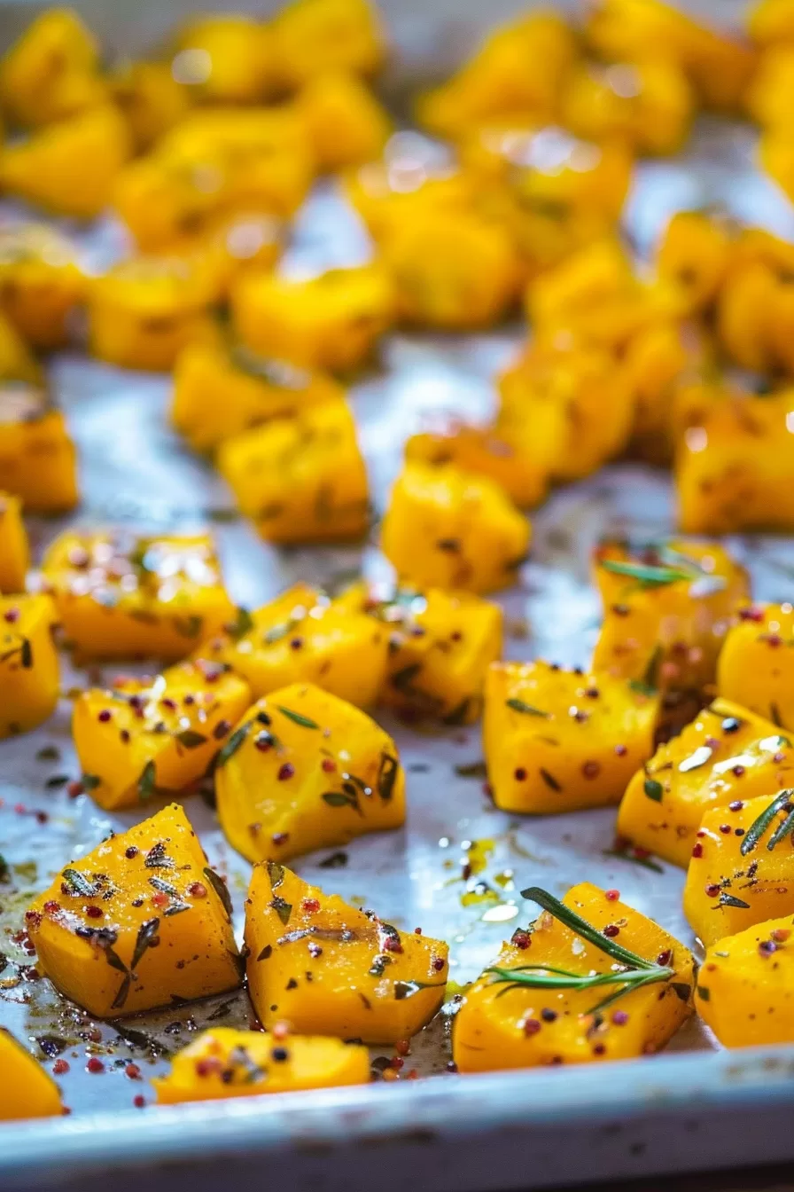 Flavorful Garlic Herb Roasted Butternut Squash