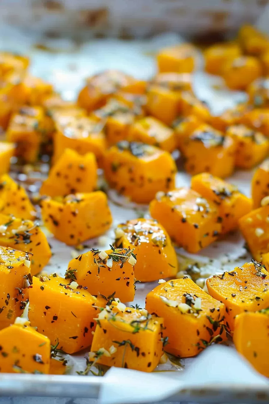 Flavorful Garlic Herb Roasted Butternut Squash