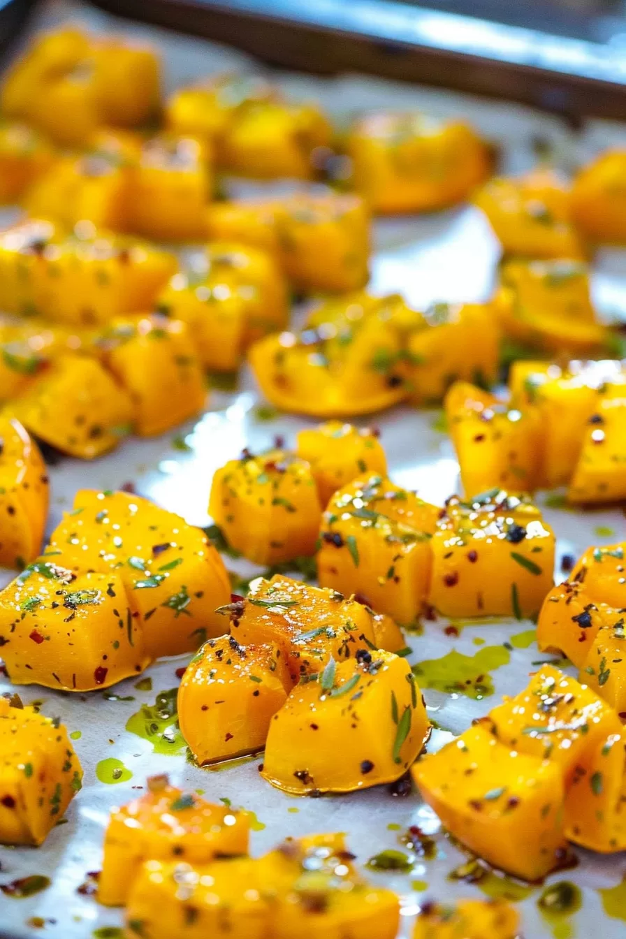 Flavorful Garlic Herb Roasted Butternut Squash