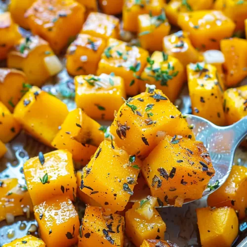 Flavorful Garlic Herb Roasted Butternut Squash