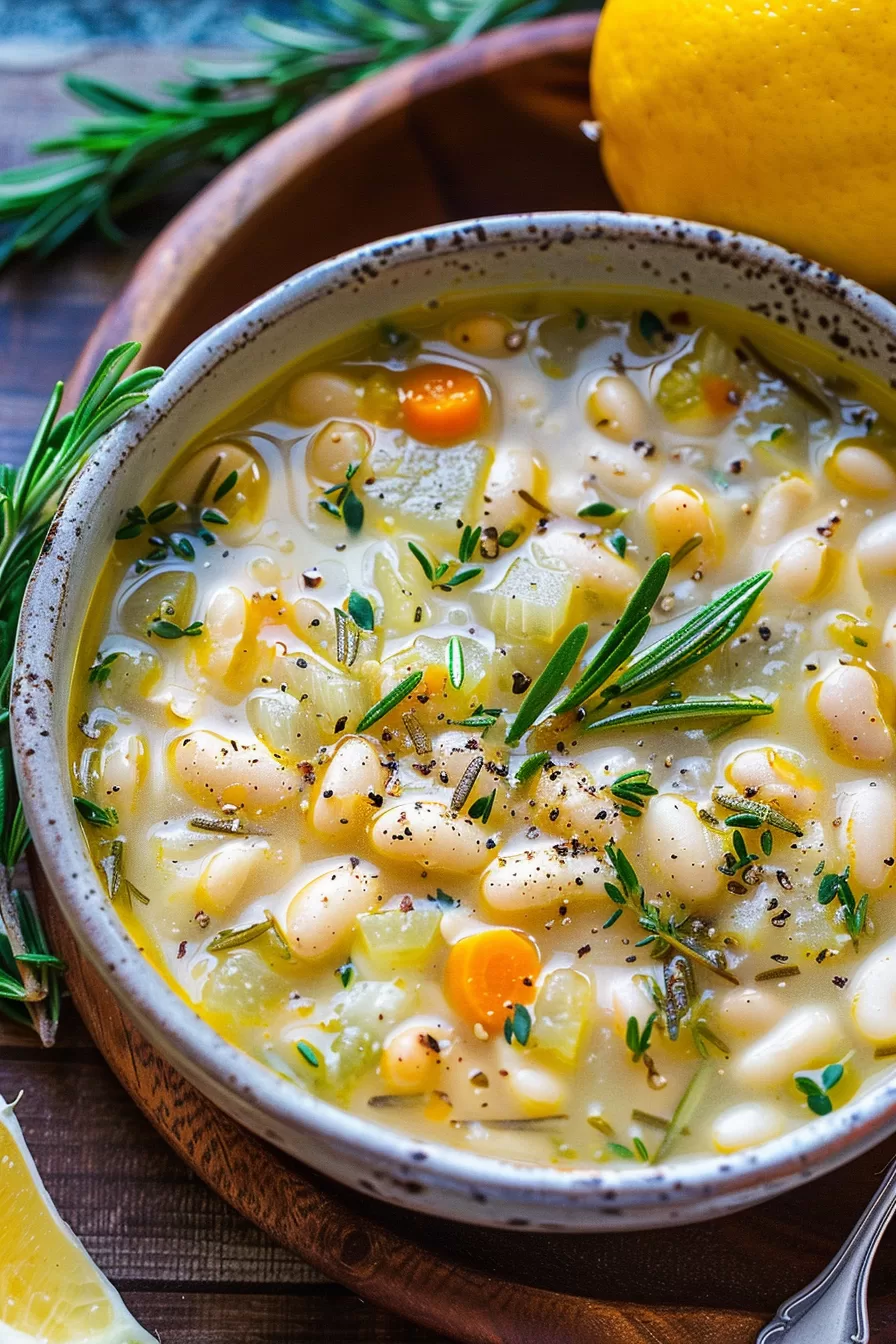 Flavorful White Bean and Rosemary Soup