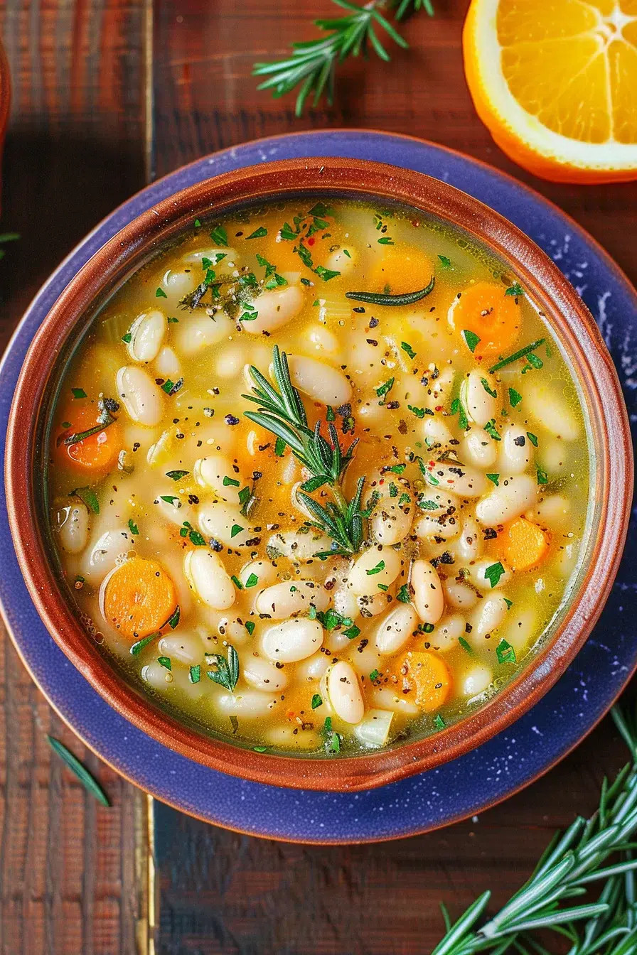 Flavorful White Bean and Rosemary Soup