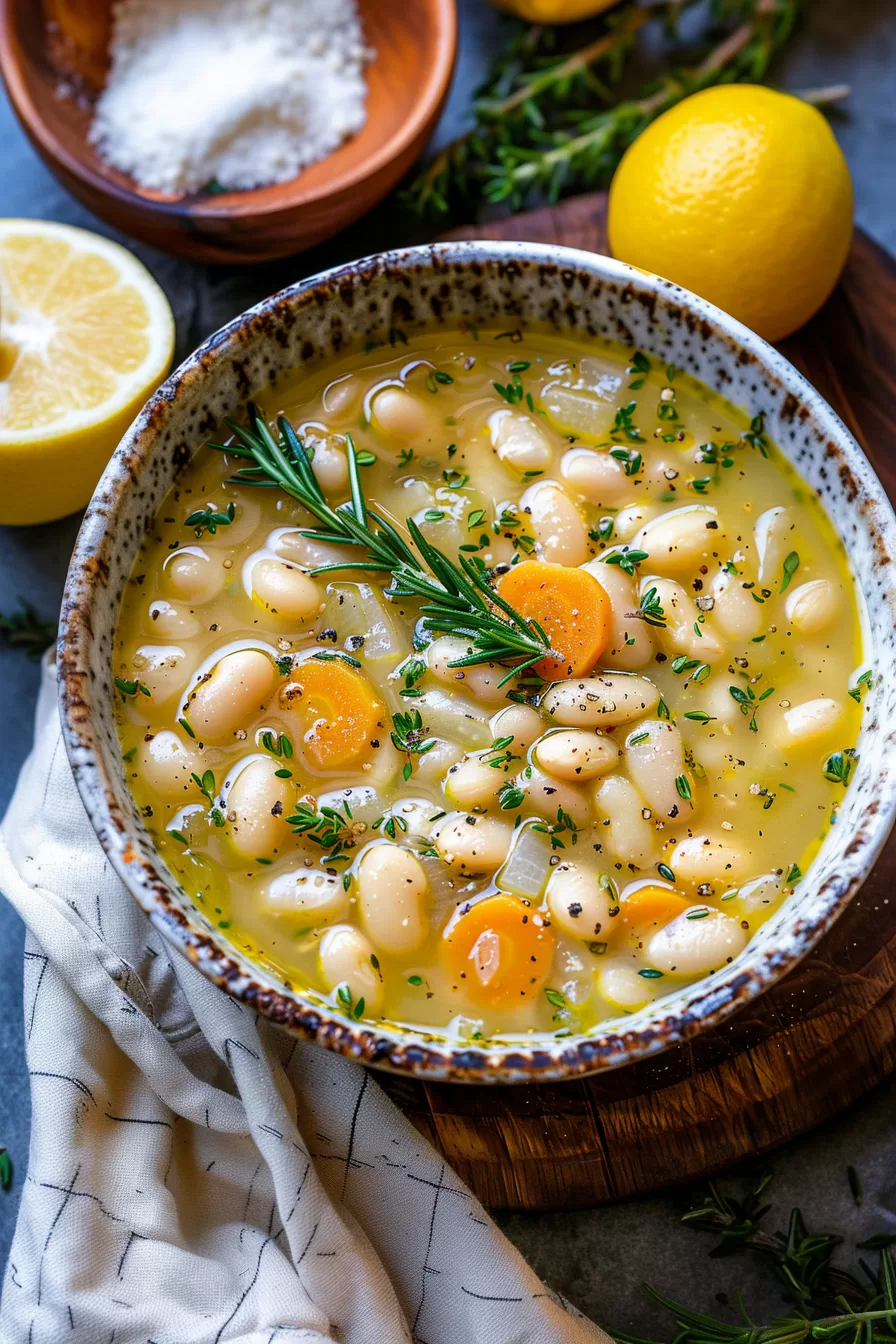 Flavorful White Bean and Rosemary Soup