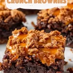 Gooey Caramel Crunch Brownies