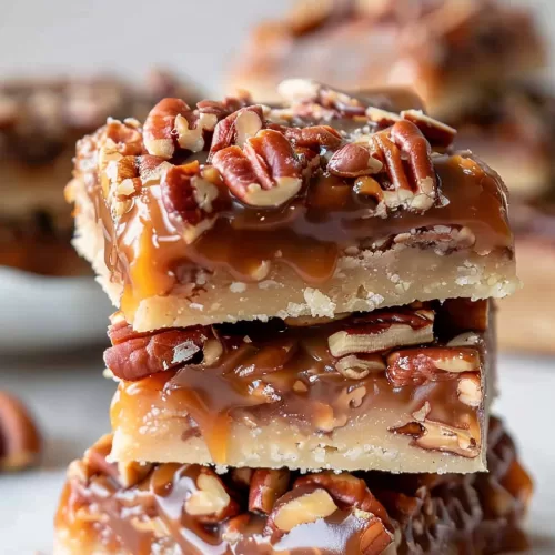 Gooey Caramel Pecan Shortbread Bars