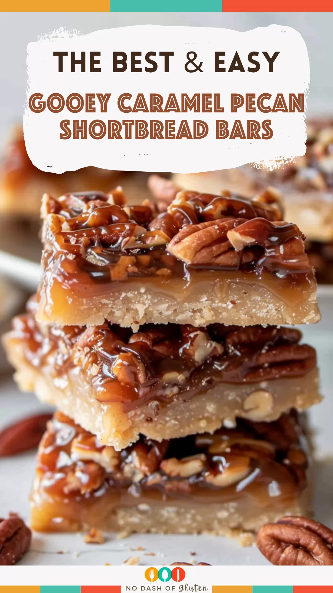 Gooey Caramel Pecan Shortbread Bars