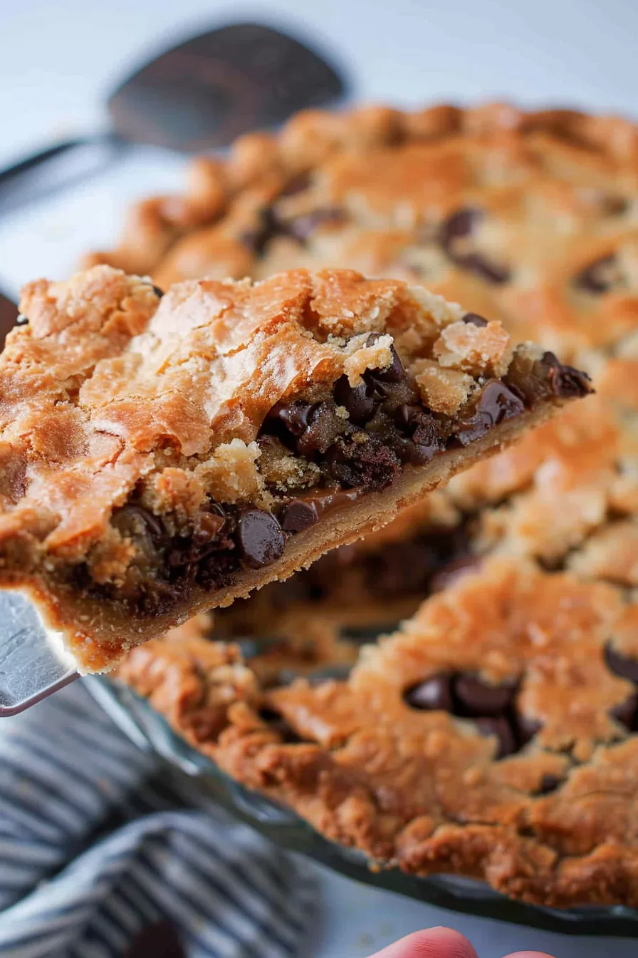 Gooey Chocolate Chip Cookie Pie