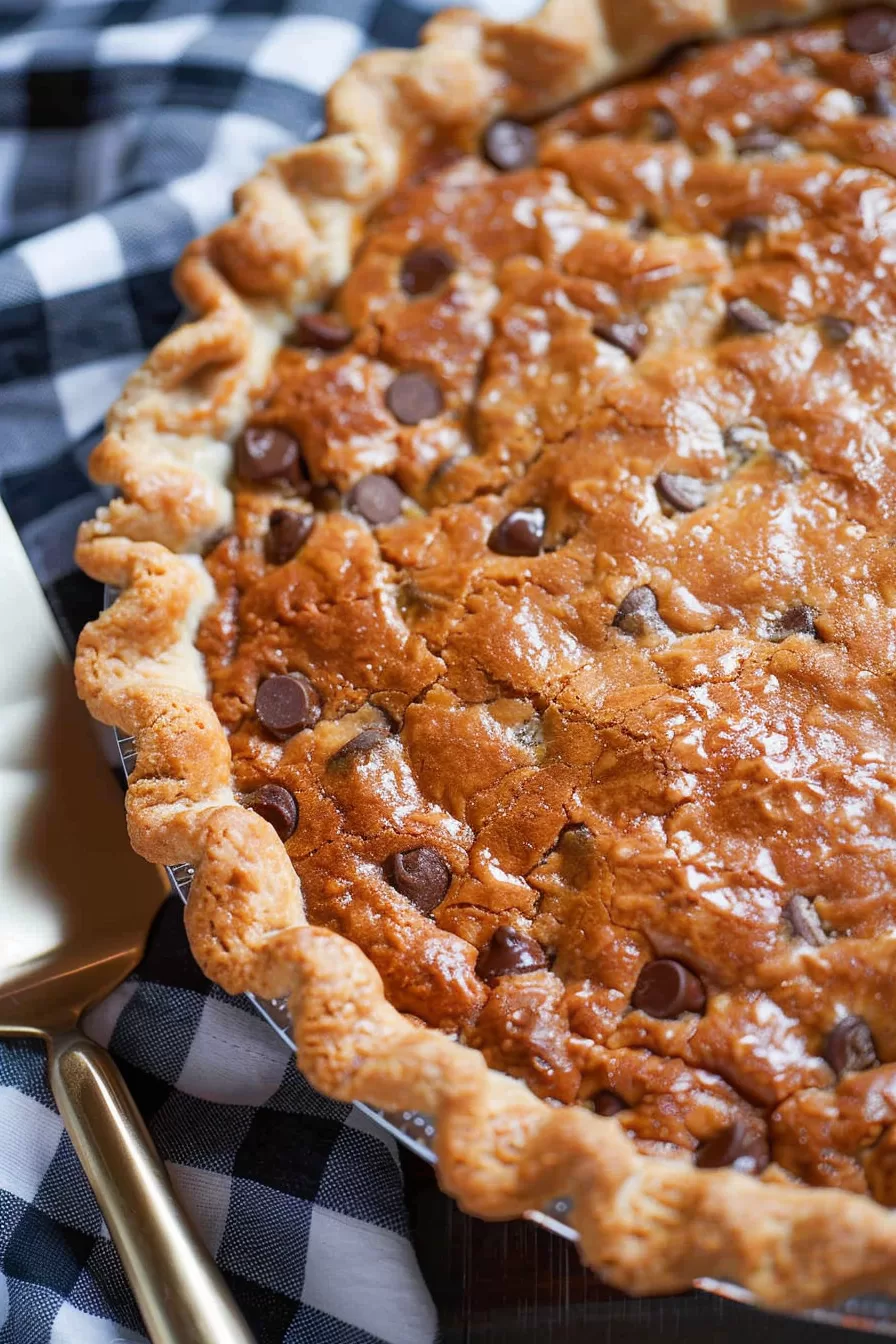 Gooey Chocolate Chip Cookie Pie