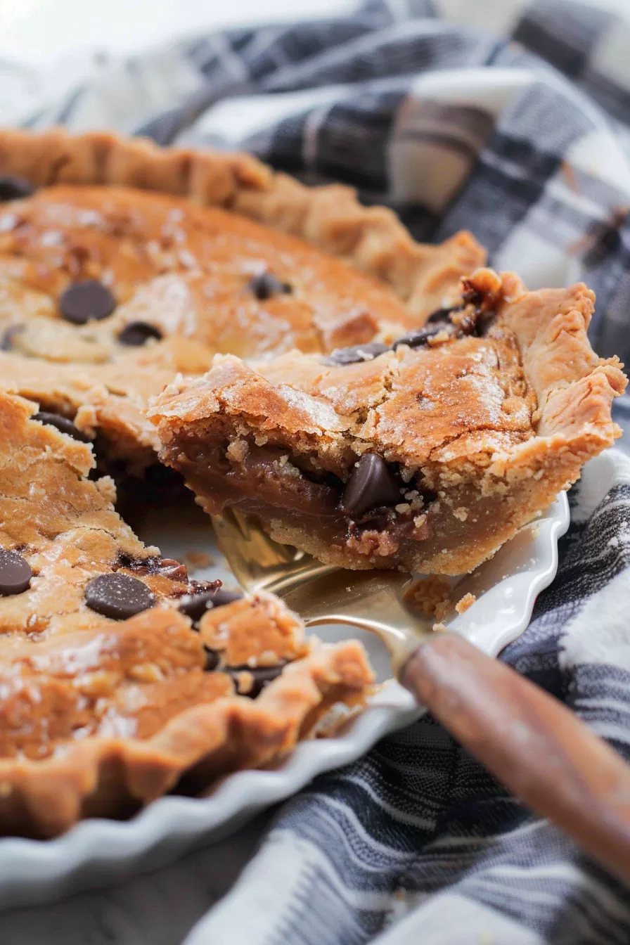 Gooey Chocolate Chip Cookie Pie