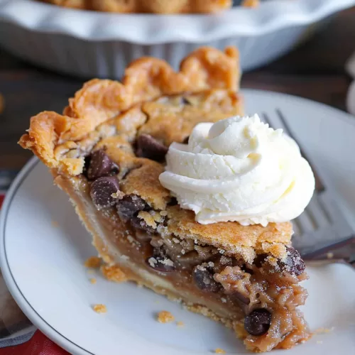 Gooey Chocolate Chip Cookie Pie