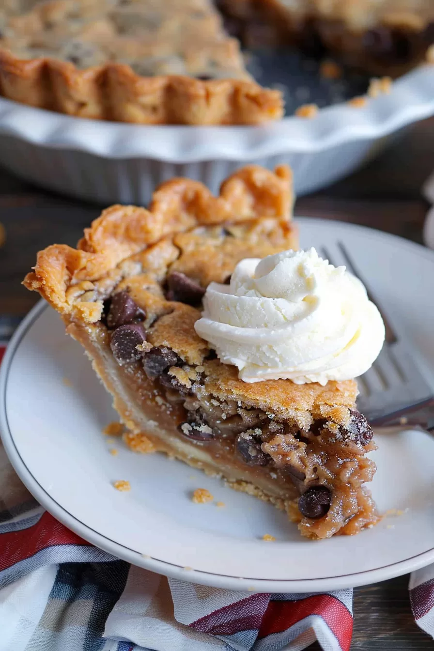 Gooey Chocolate Chip Cookie Pie