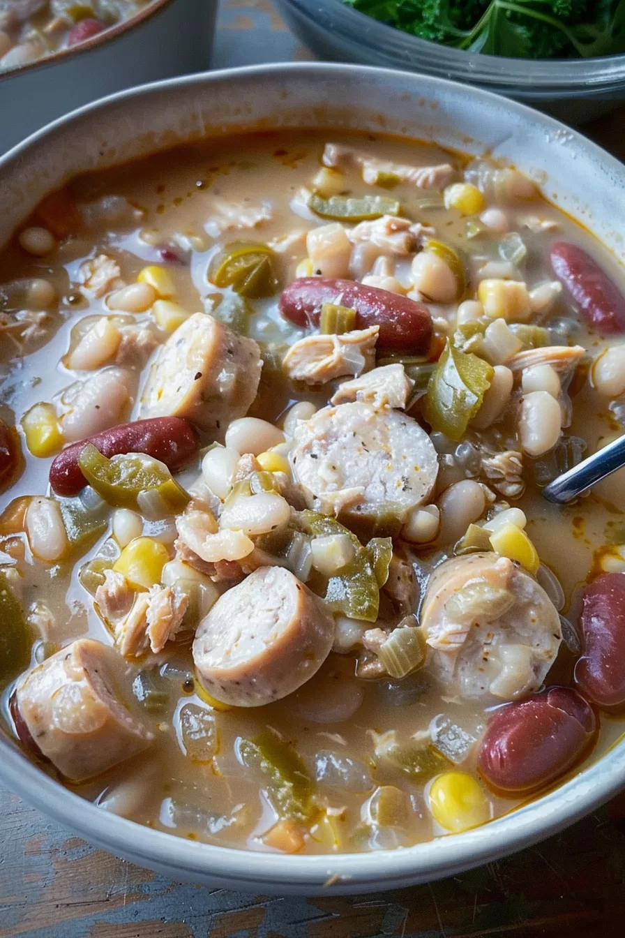 Hearty Cajun Chicken Chili