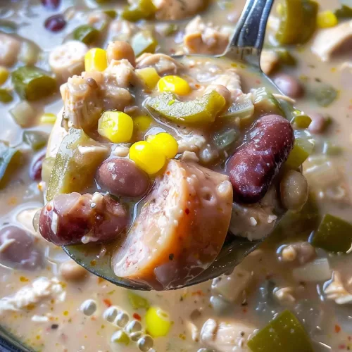 Hearty Cajun Chicken Chili