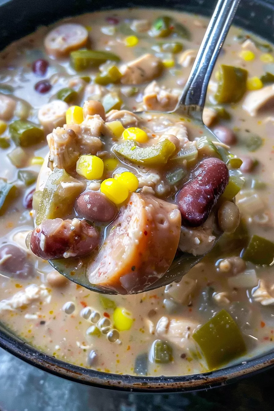 Hearty Cajun Chicken Chili