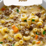 Hearty Cheeseburger Soup