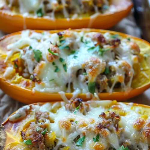 Hearty Sausage-Stuffed Butternut Squash