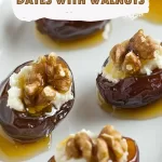 Honey Goat Cheese Dates with Walnuts