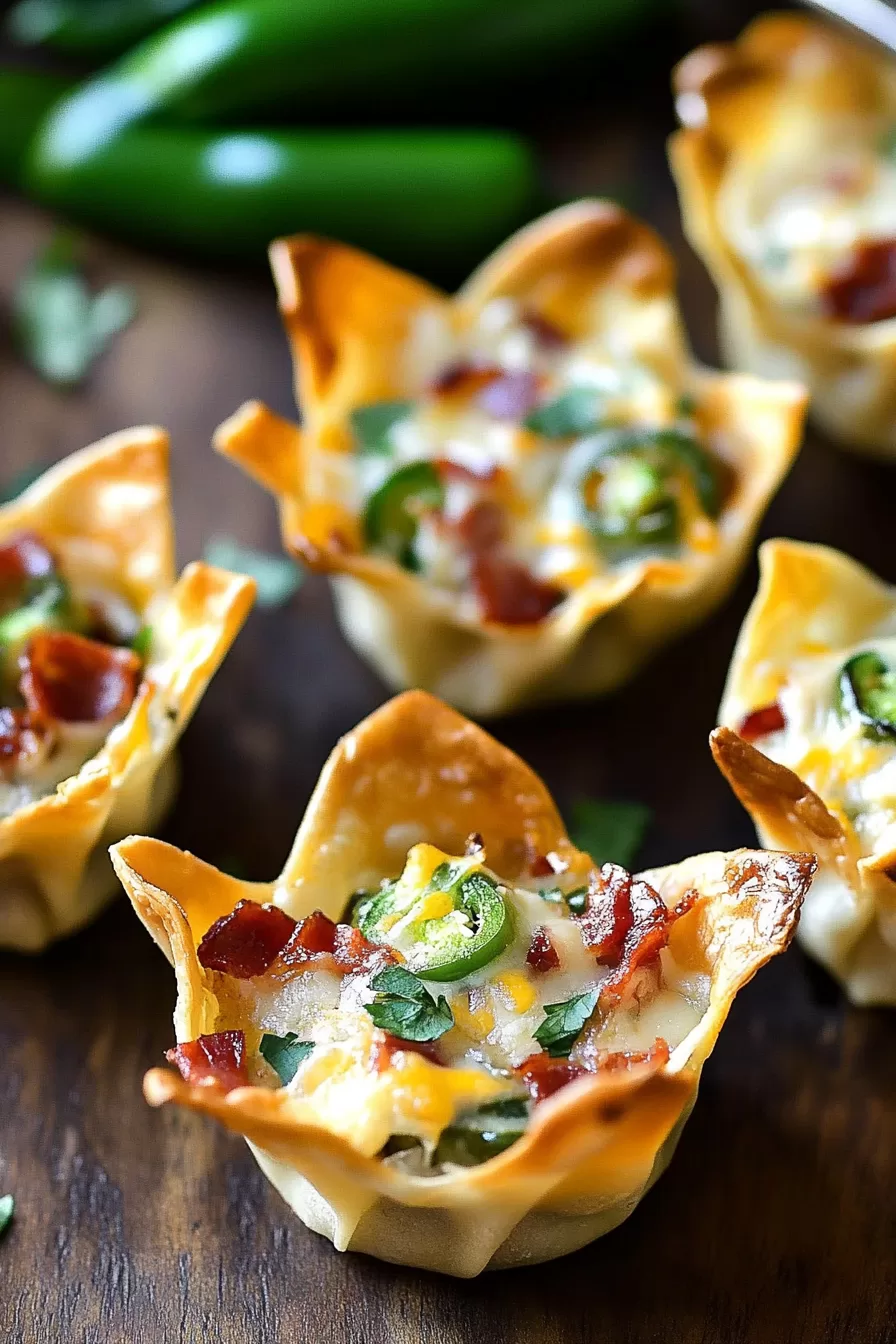 Jalapeño Popper Wonton Cups