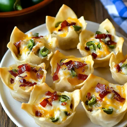 Jalapeño Popper Wonton Cups