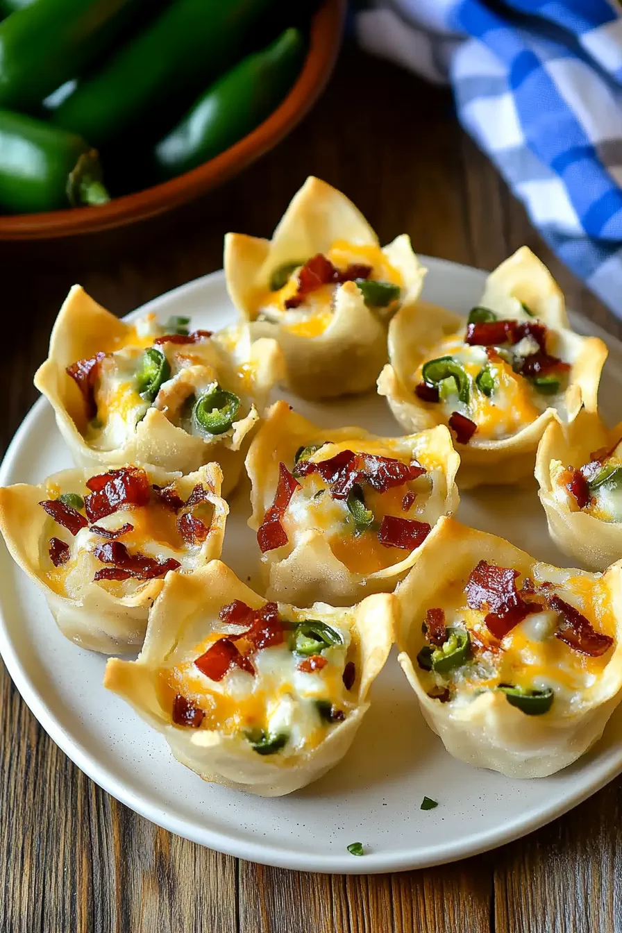 Jalapeño Popper Wonton Cups