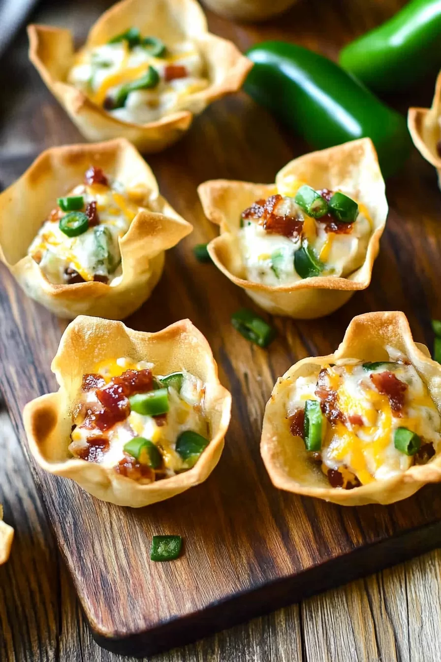 Jalapeño Popper Wonton Cups