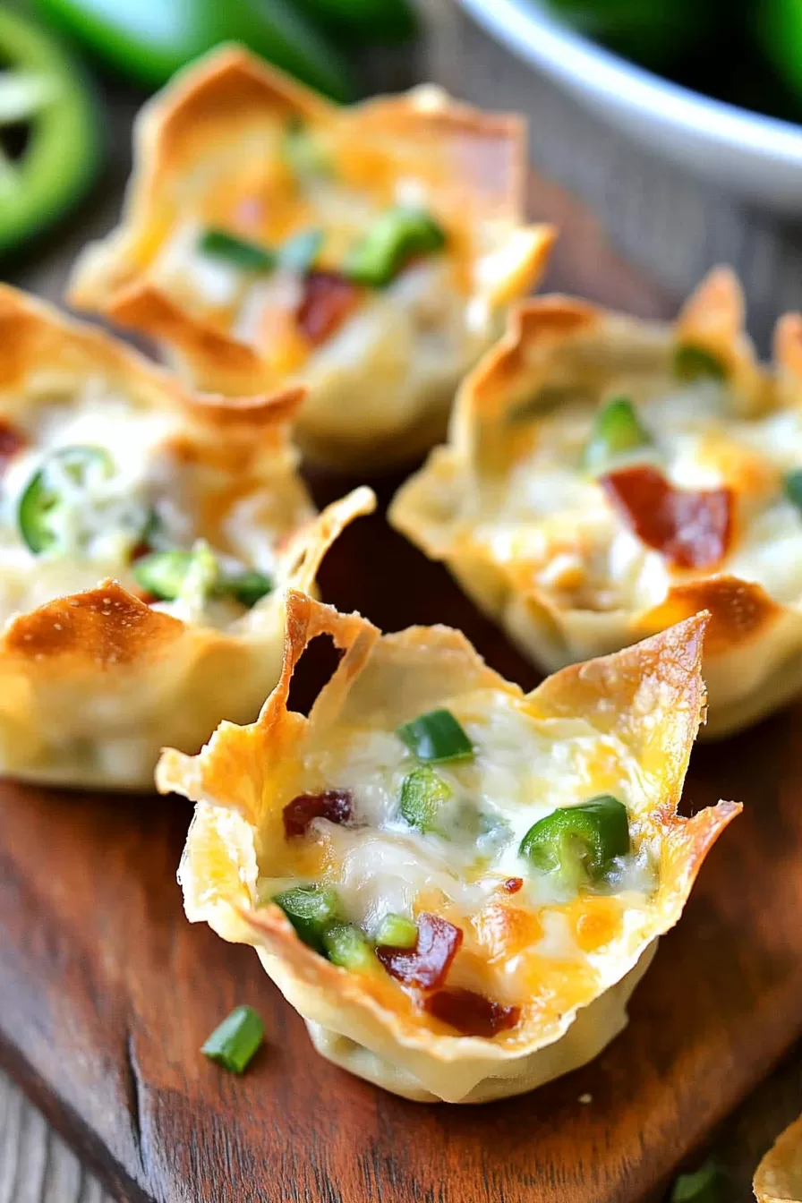 Jalapeño Popper Wonton Cups