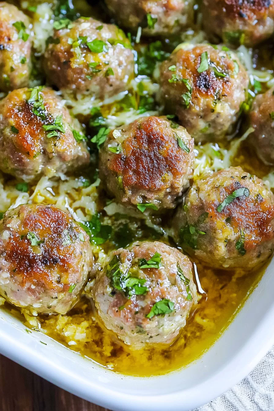 Juicy Baked Turkey Meatballs