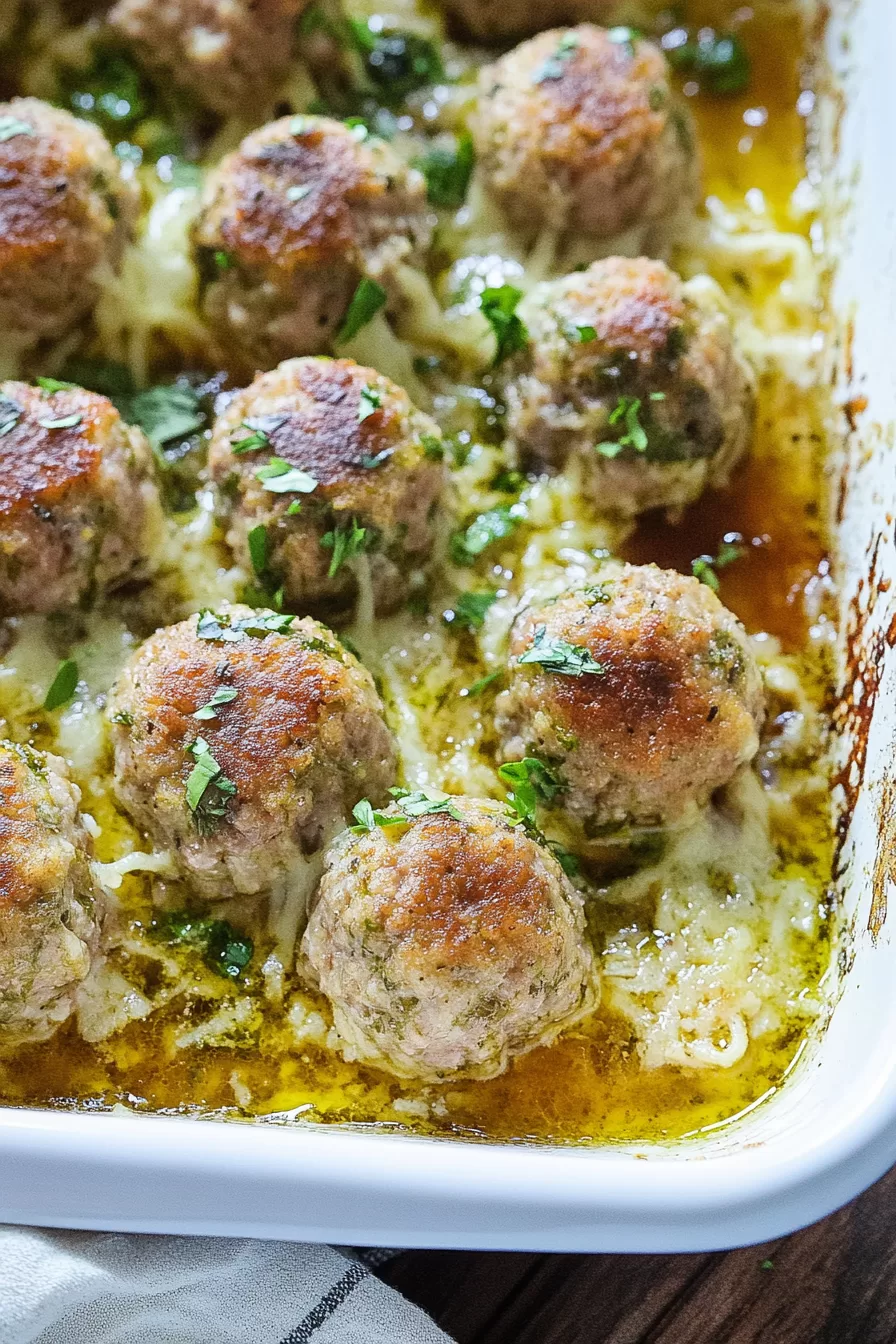 Juicy Baked Turkey Meatballs