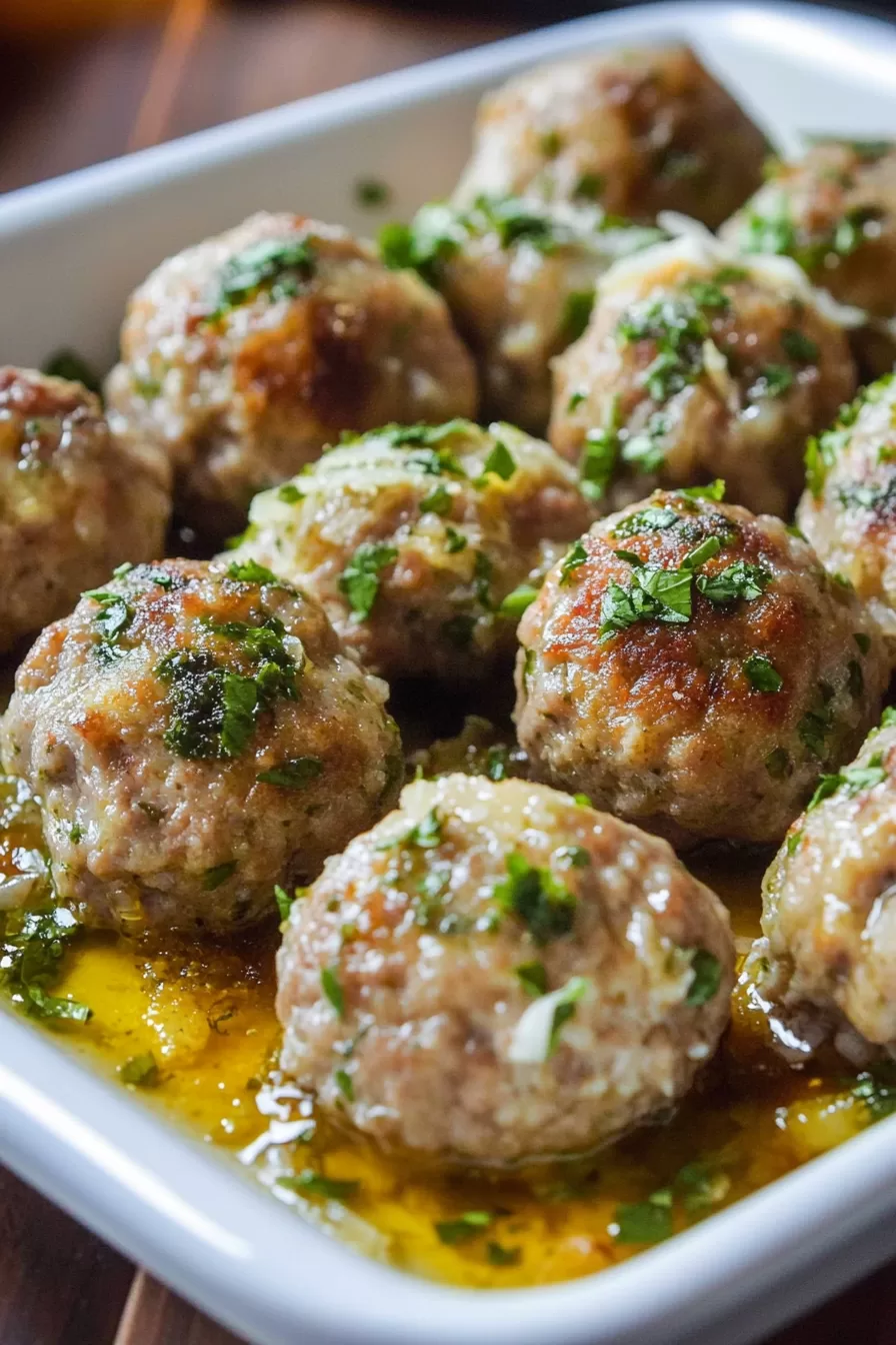 Juicy Baked Turkey Meatballs