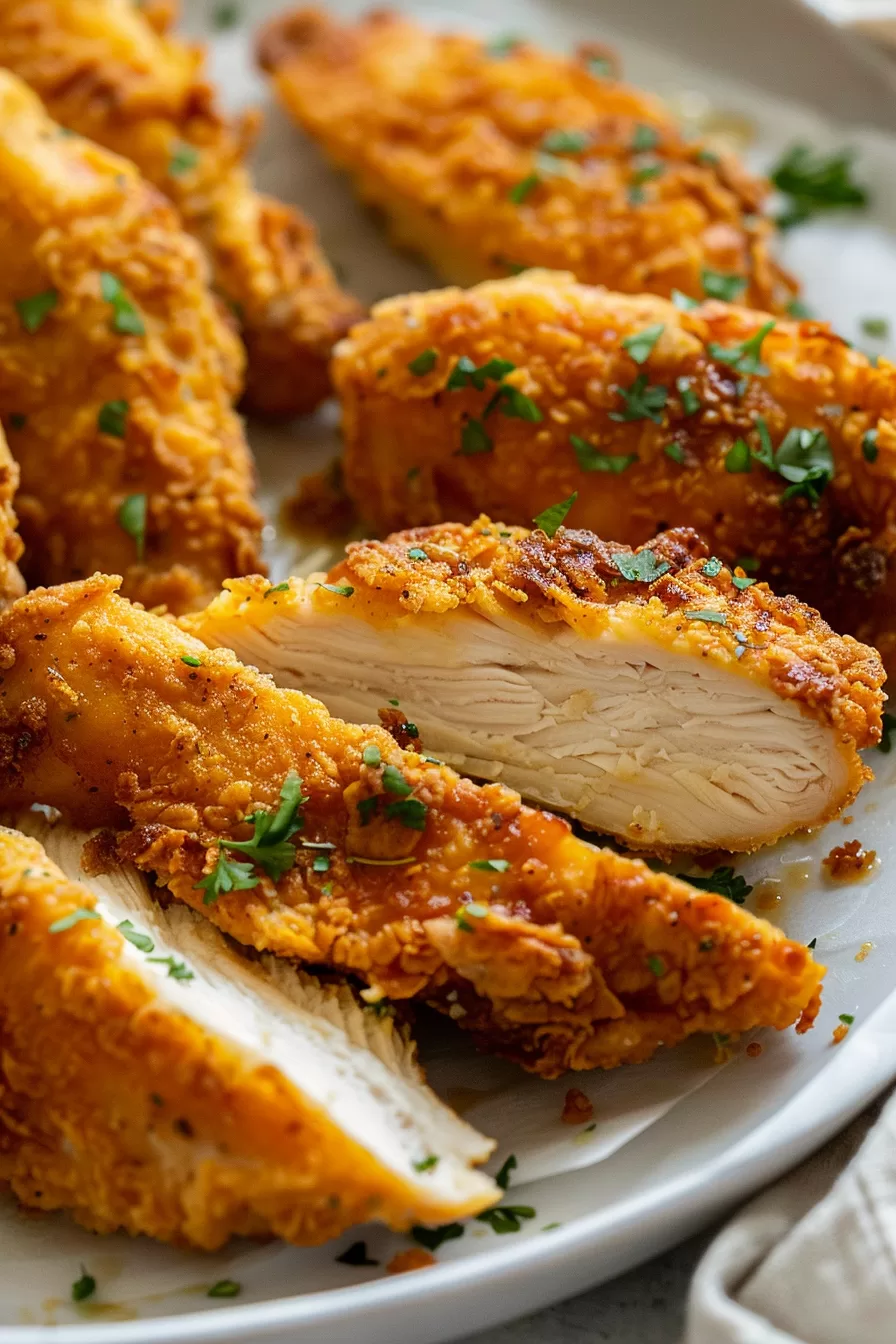 Juicy Oven Fried Chicken