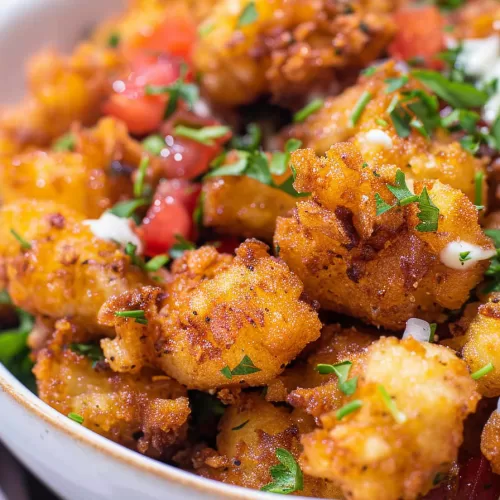 Loaded Smashed Tater Tot Salad