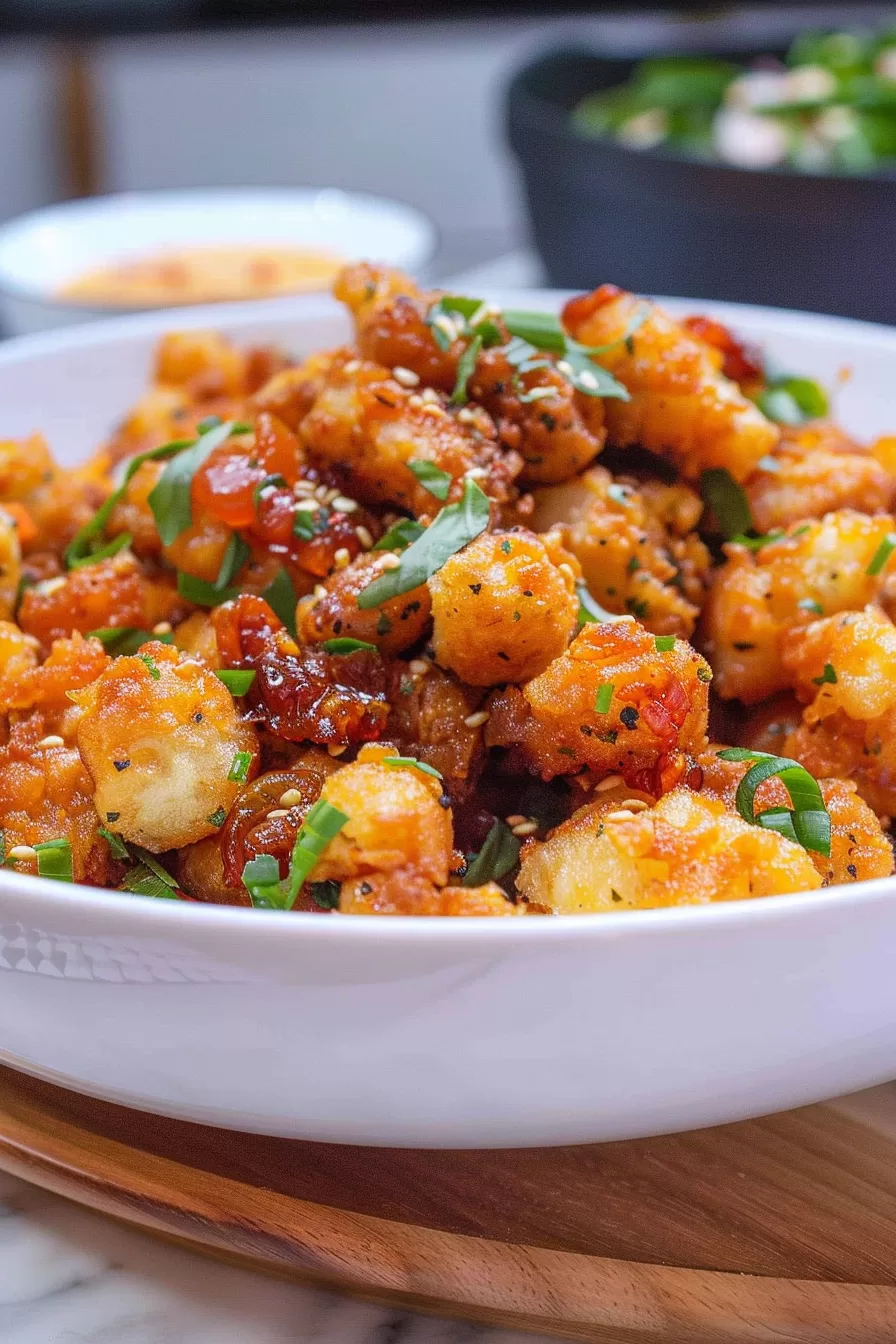 Loaded Smashed Tater Tot Salad