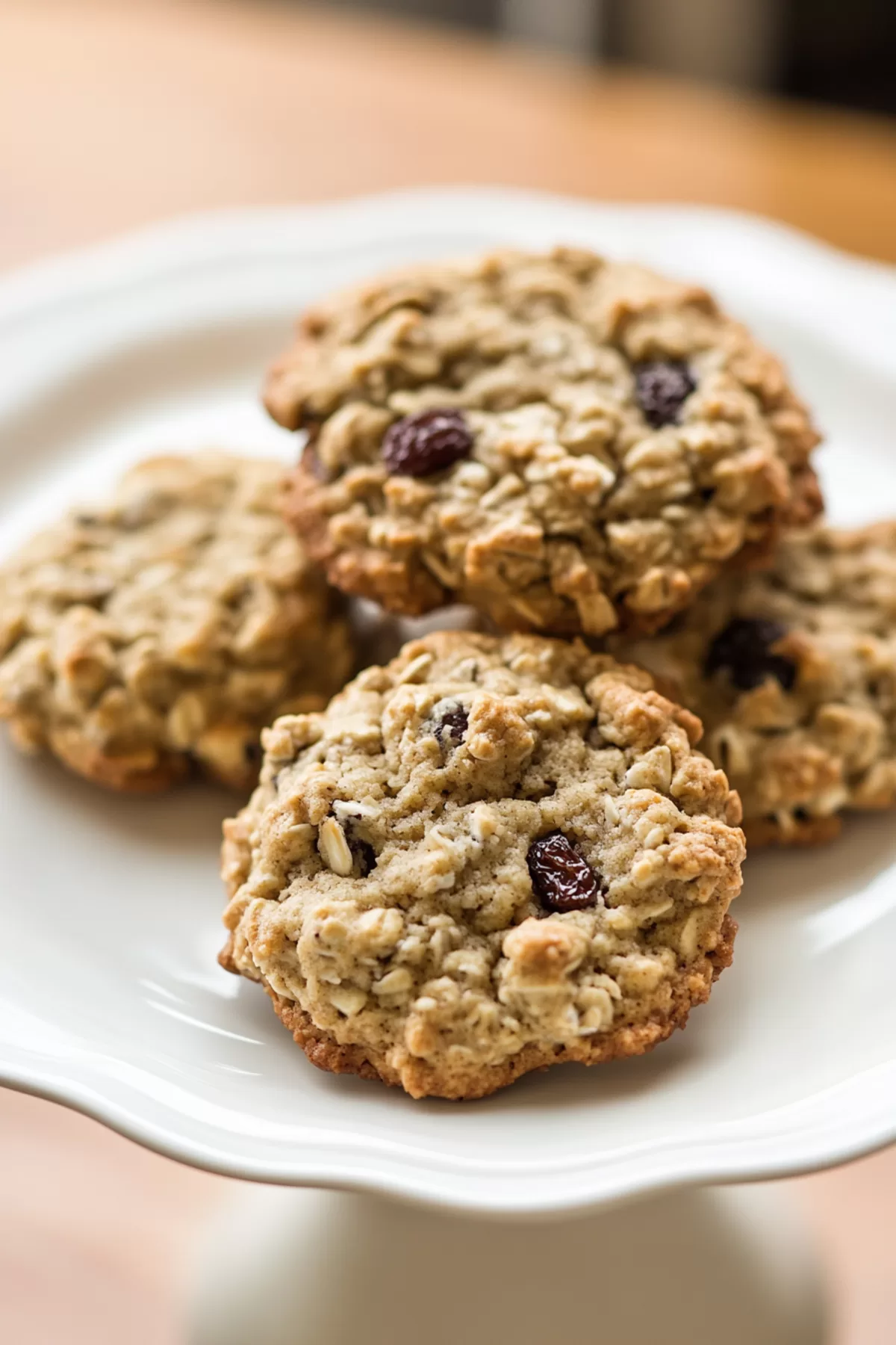 Low Fat Banana Raisin Oatmeal Cookies