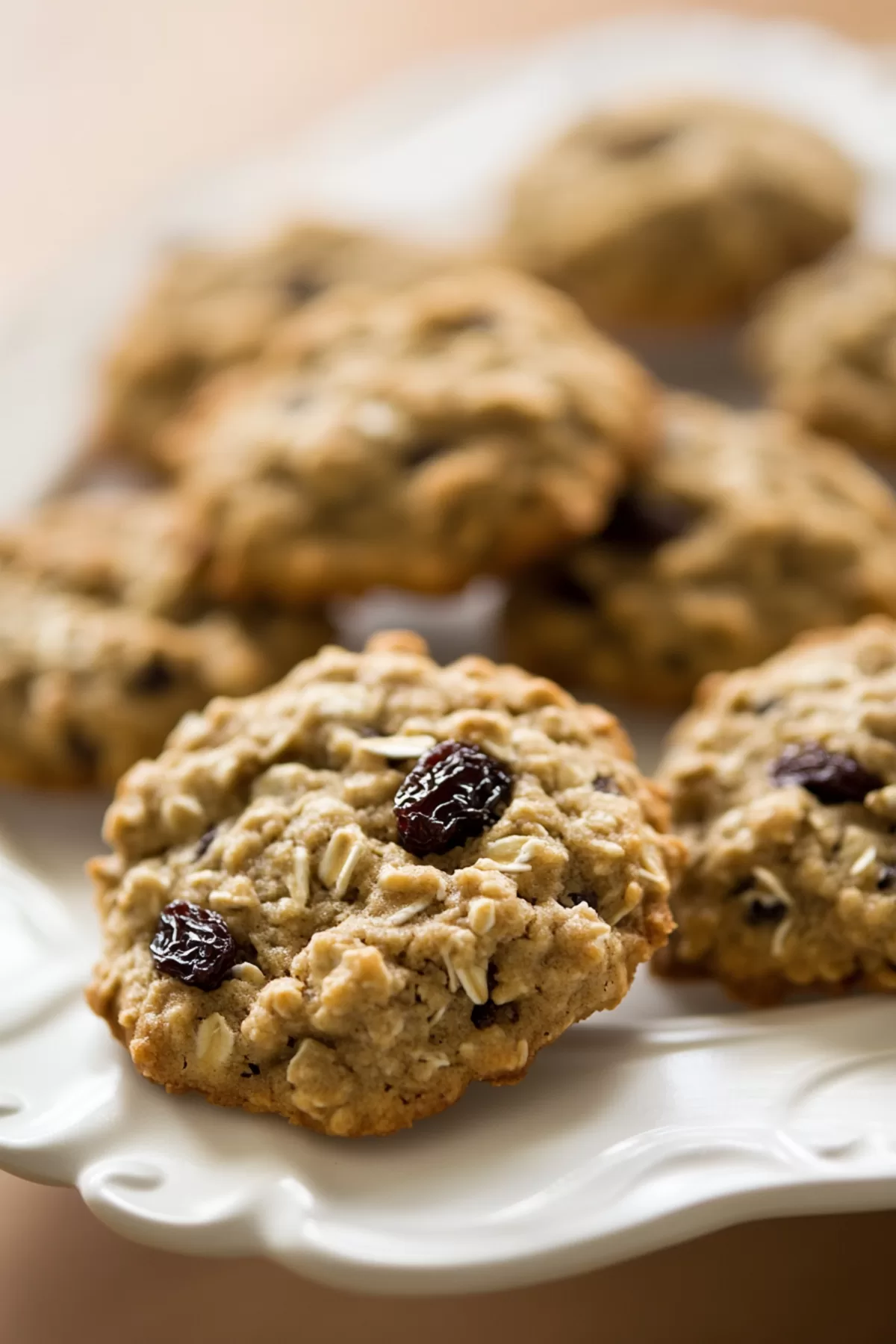 Low Fat Banana Raisin Oatmeal Cookies