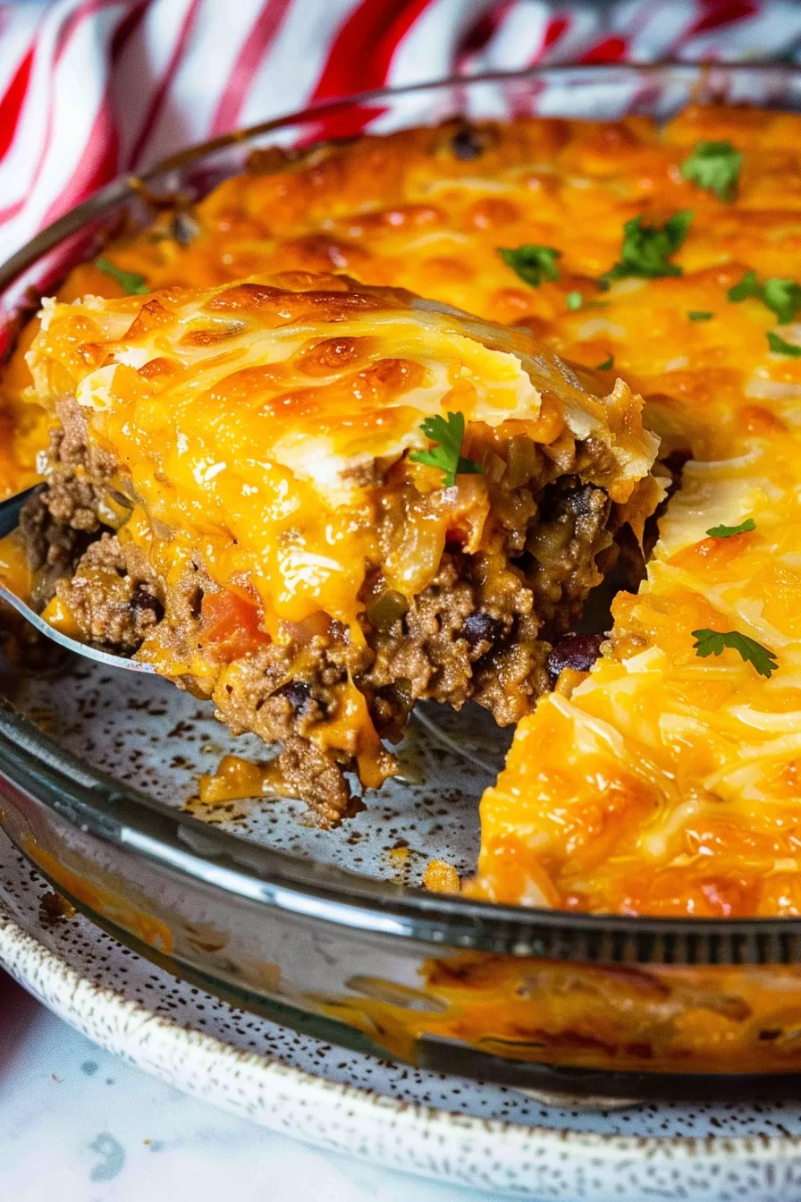 Mexican-Style Impossible Taco Pie