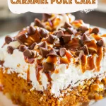 Moist Pumpkin Caramel Poke Cake