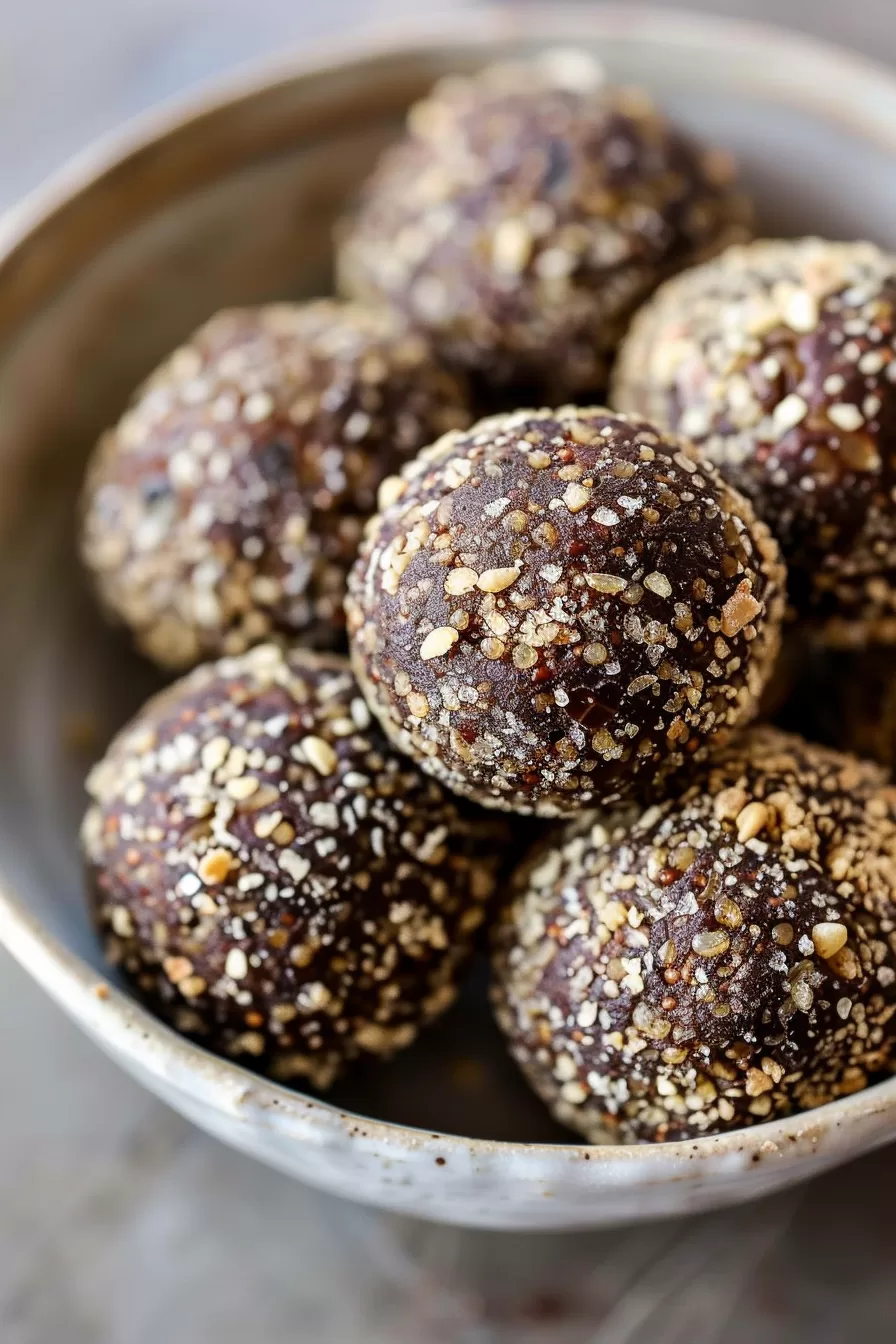 No-Bake Chocolate Brownie Balls