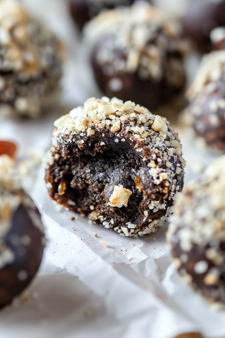 No-Bake Chocolate Brownie Balls