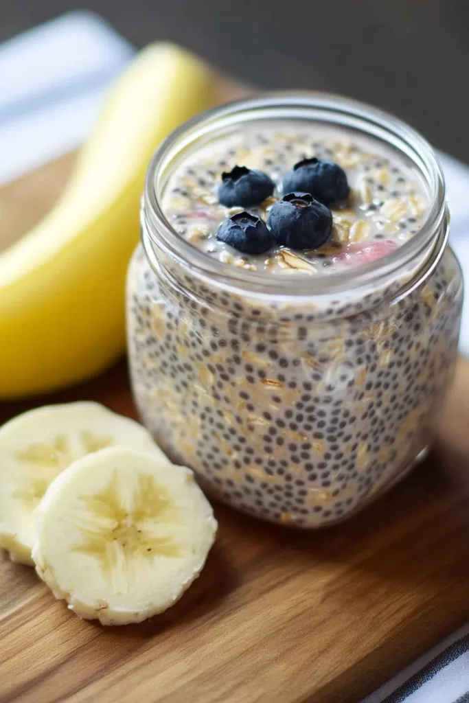 Overnight Chia Oatmeal with Fruit