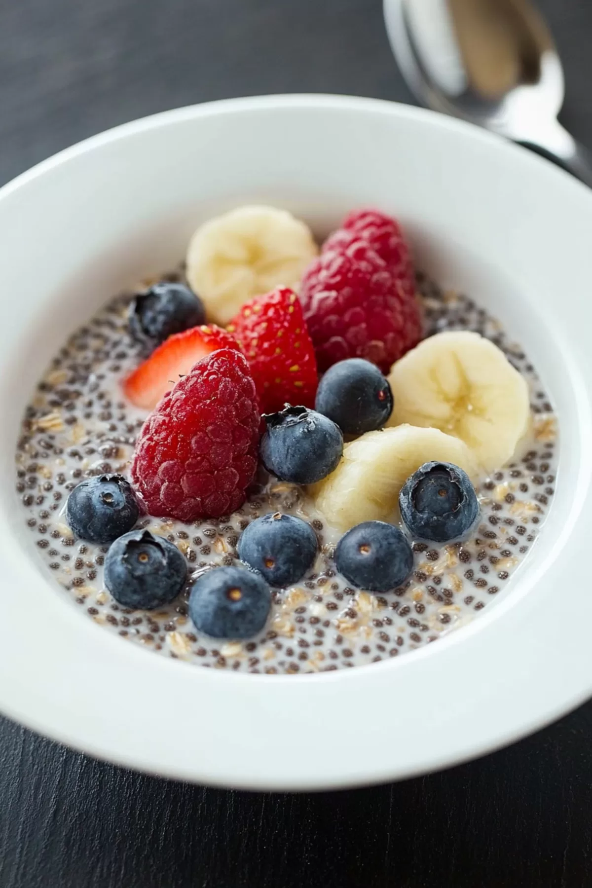 Overnight Chia Oatmeal with Fruit