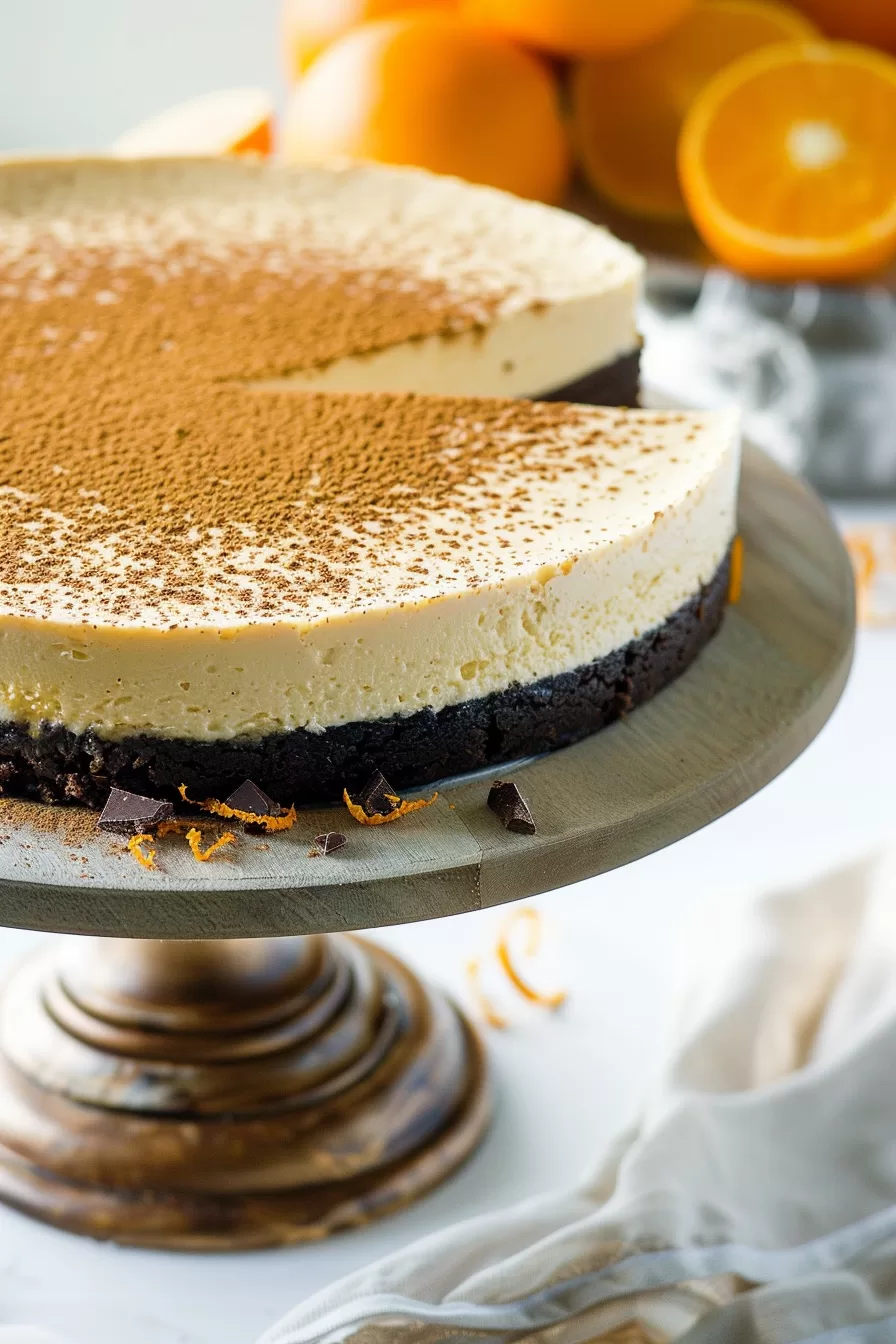 Rich Chocolate Orange Cheesecake