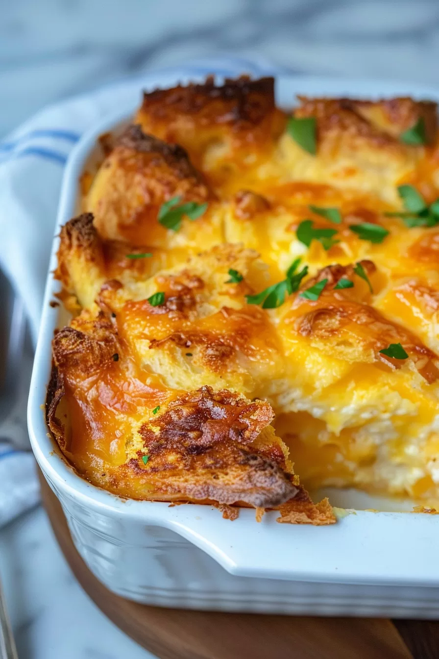 Savory Cheese Strata Bake