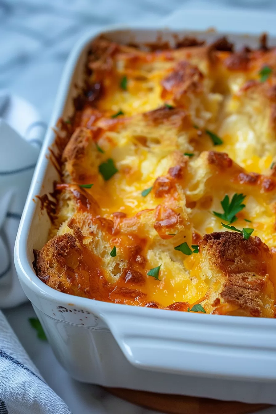 Savory Cheese Strata Bake