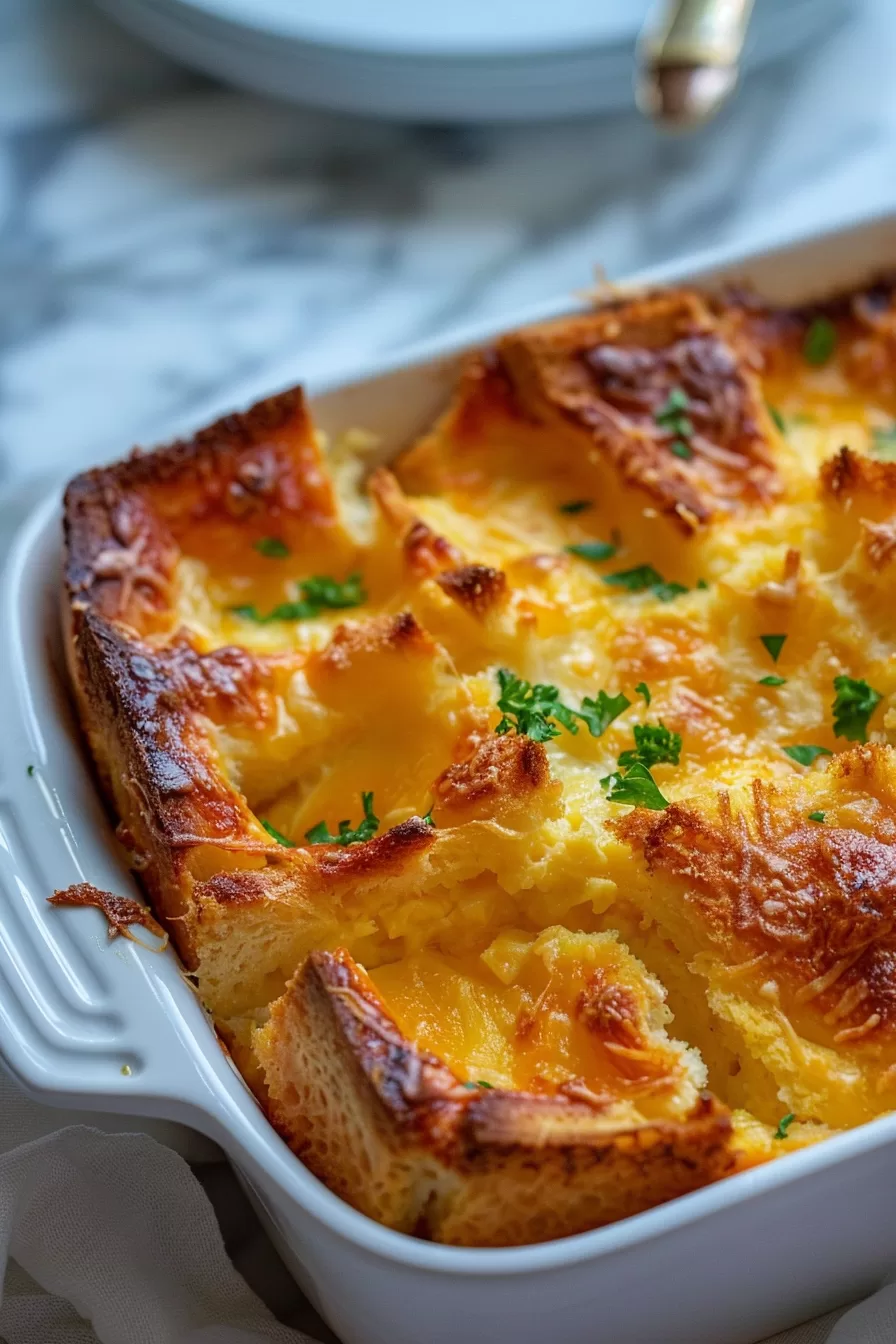 Savory Cheese Strata Bake