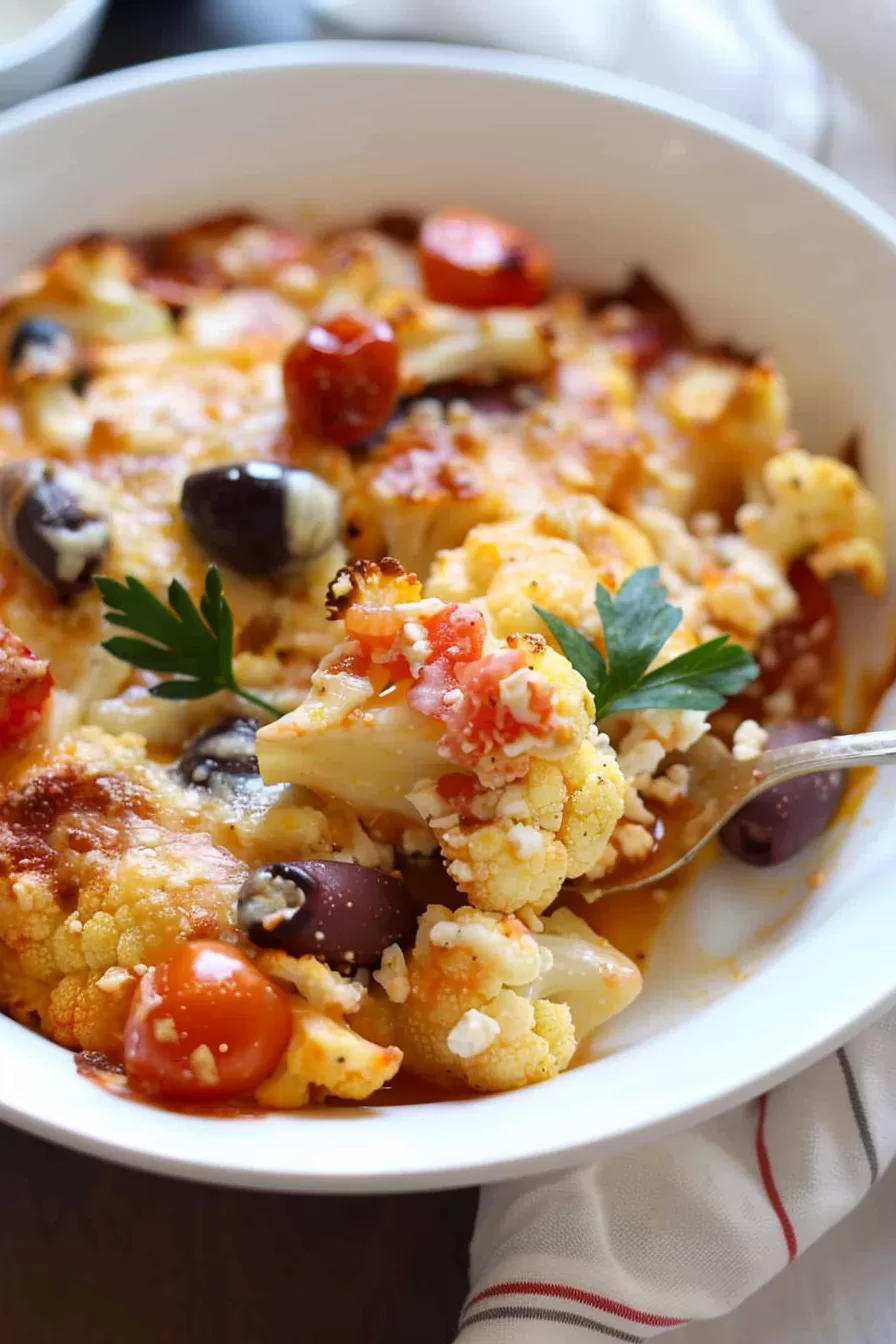 Savory Greek Cauliflower Bake