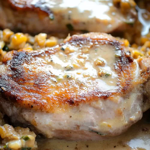 Savory Stuffed Pork Chops with Stuffing